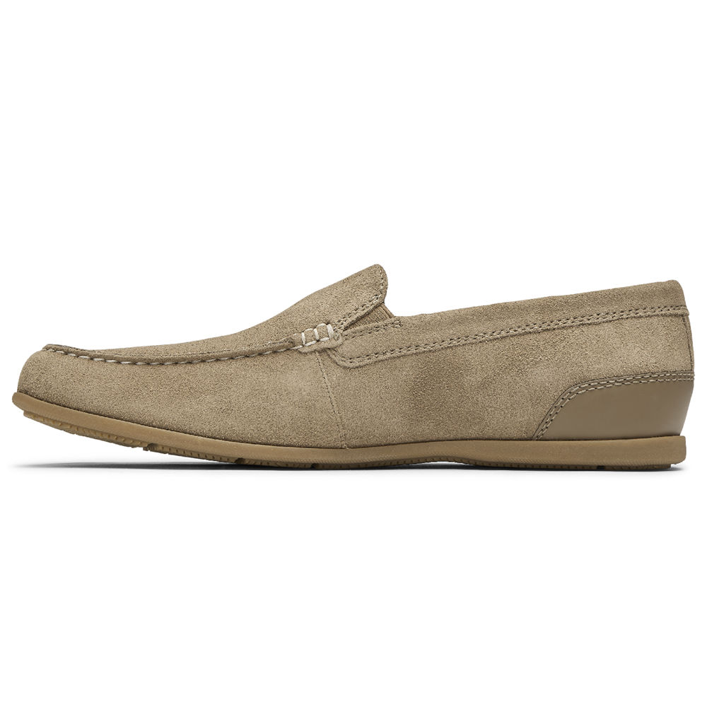 Sapato Vela Rockport Homem Verde Oliva - Malcom Venetian - 25619ADJB